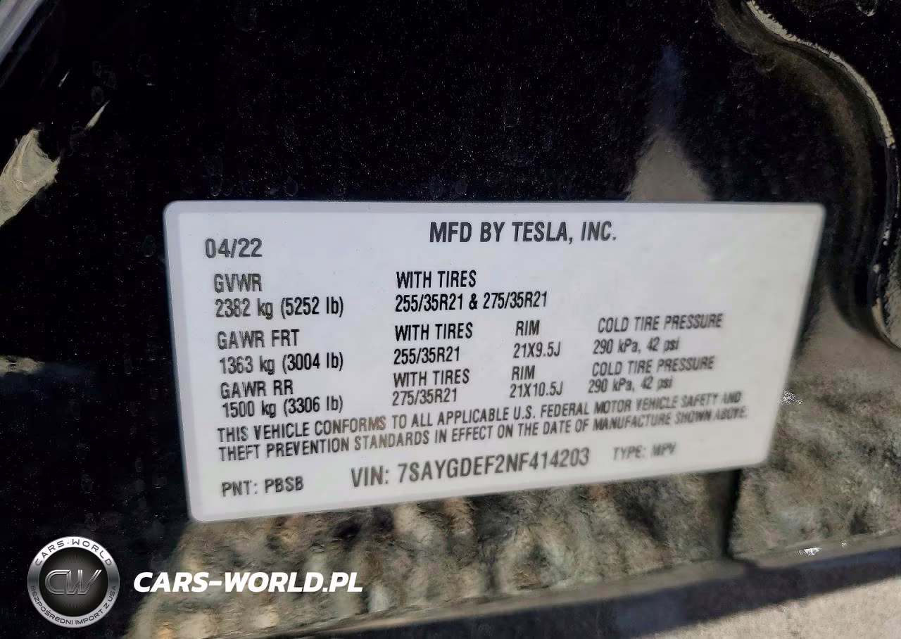 2022 Tesla Model Y VIN:7SAYGDEF2NF414203 - 13