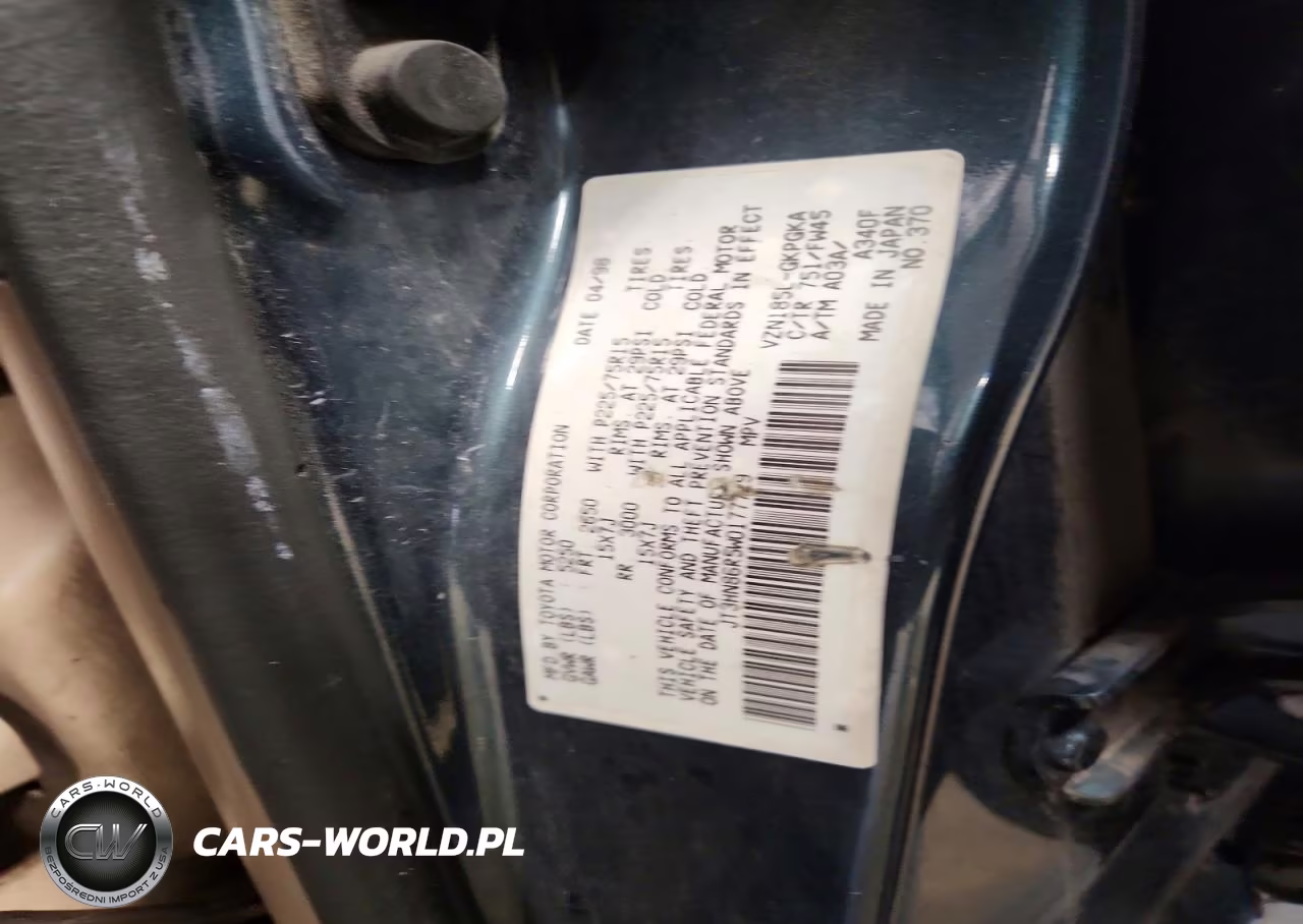1998 Toyota 4Runner Sr5 VIN:JT3HN86R5W0177729 - 13