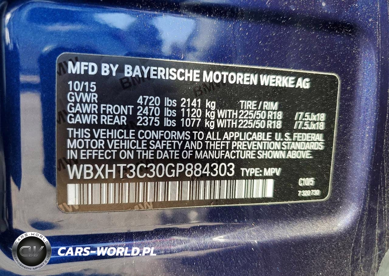 2016 BMW X1 xDrive28I VIN:WBXHT3C30GP884303 - 13