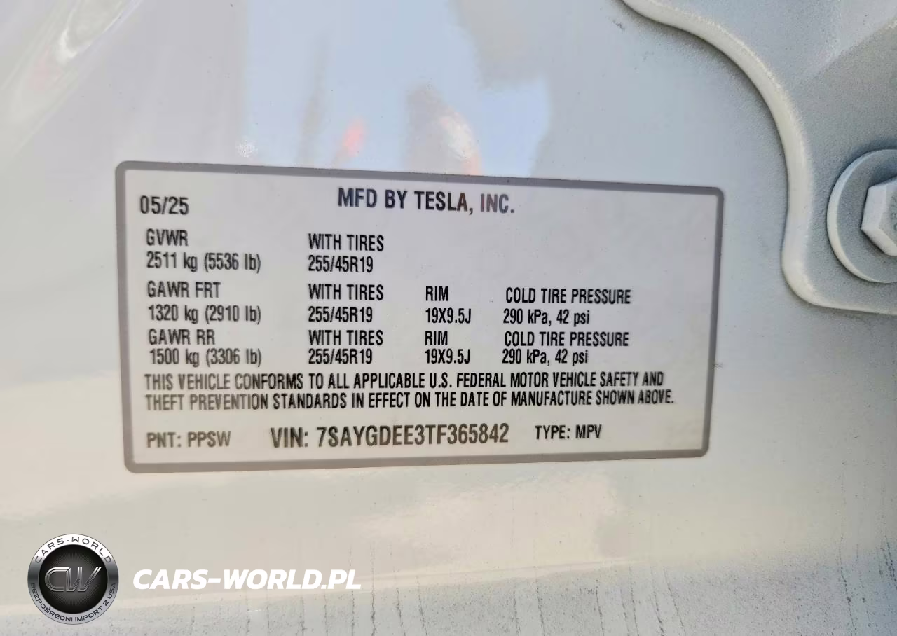 2026 Tesla Model Y VIN:7SAYGDEE3TF365842 - 13