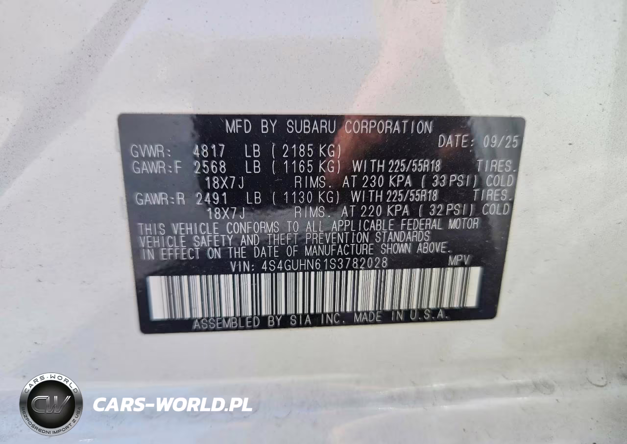 2025 Subaru Crosstrek Limited VIN:4S4GUHN61S3782028 - 13
