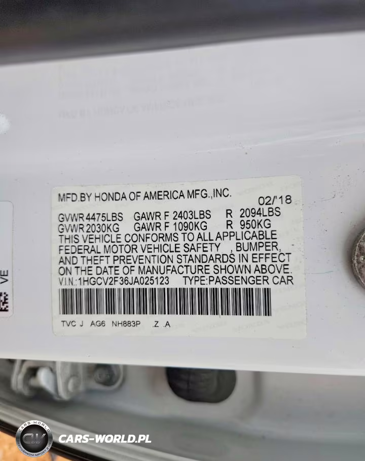 2018 Honda Accord Sport VIN:1HGCV2F36JA025123 - 13