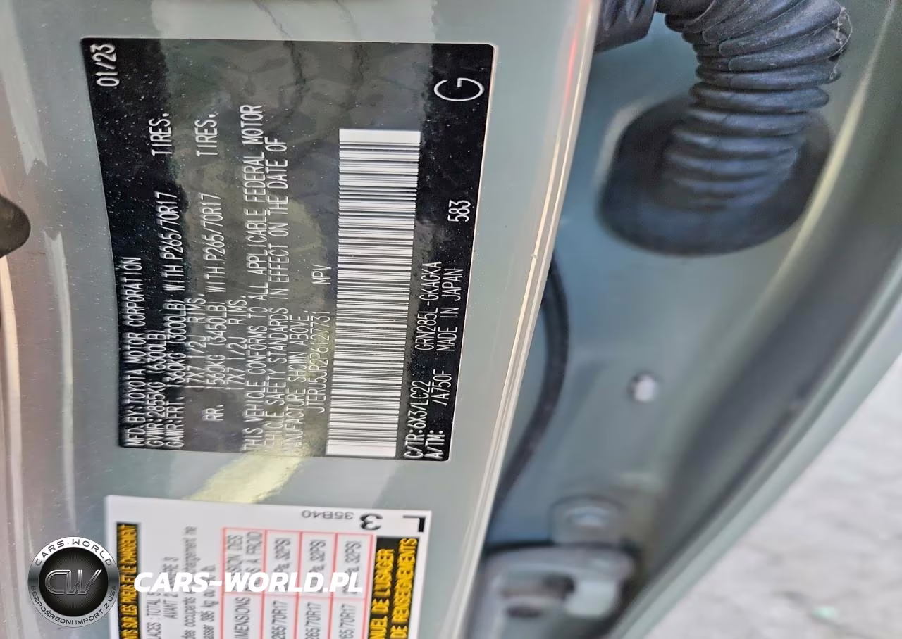 2023 Toyota 4Runner Trd Off-Road Premium VIN:JTERU5JR2P6127731 - 12