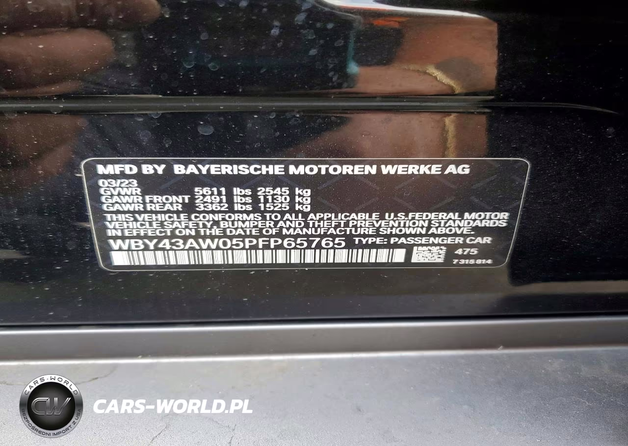 2023 BMW I4 Edrive 35 VIN:WBY43AW05PFP65765 - 13