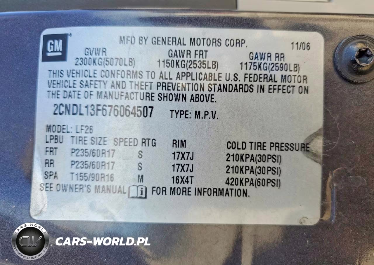 2007 Chevrolet Equinox Ls VIN:2CNDL13F676064507 - 14