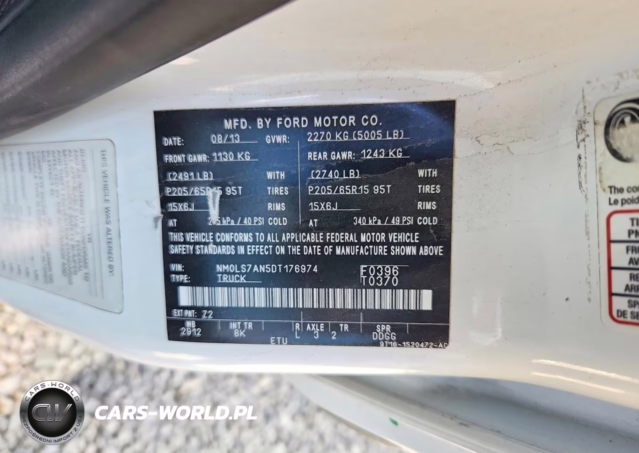 2013 Ford Transit Connect Xl VIN:NM0LS7AN5DT176974 - 12