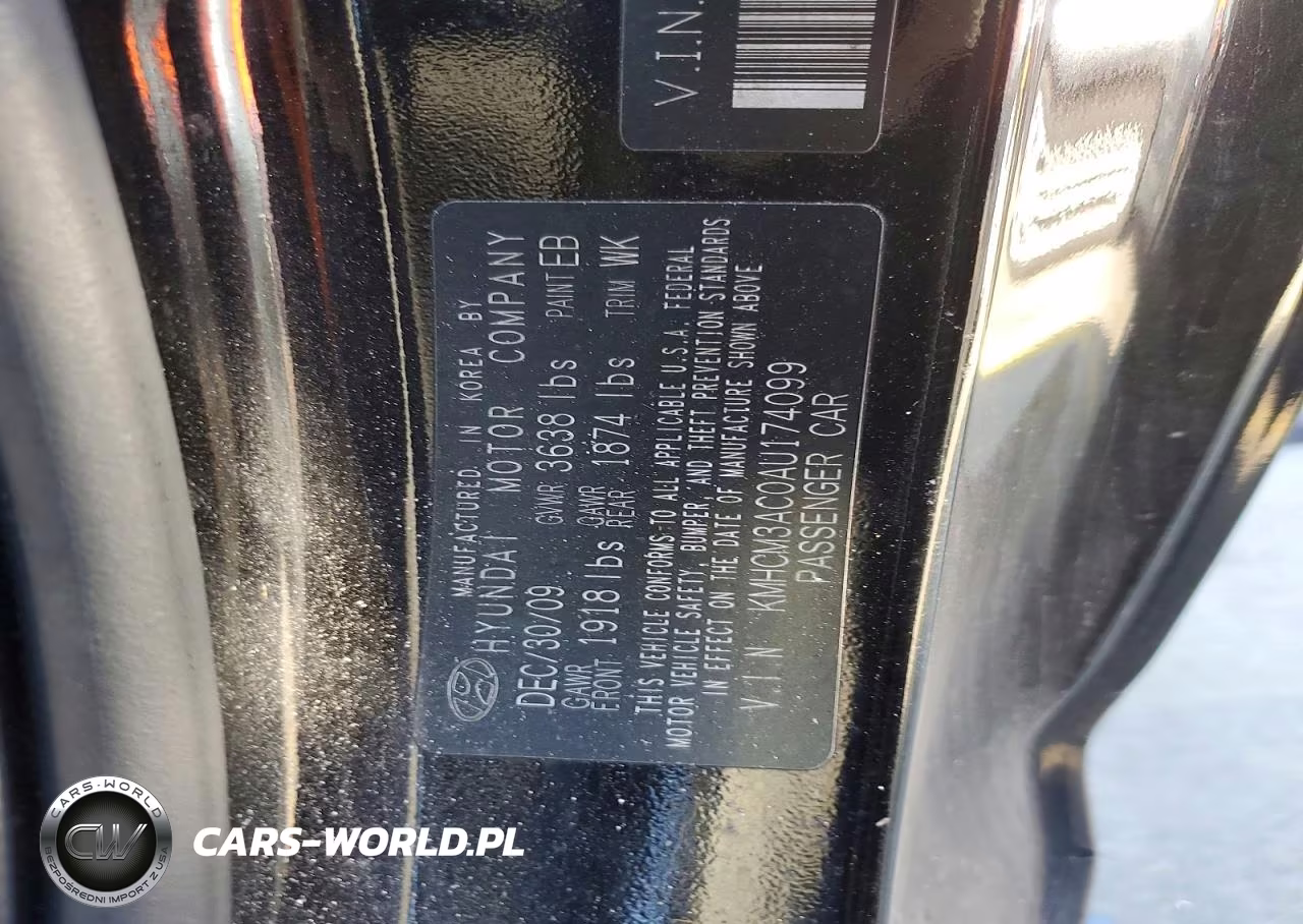 2010 Hyundai Accent Gs VIN:KMHCM3AC0AU174099 - 12