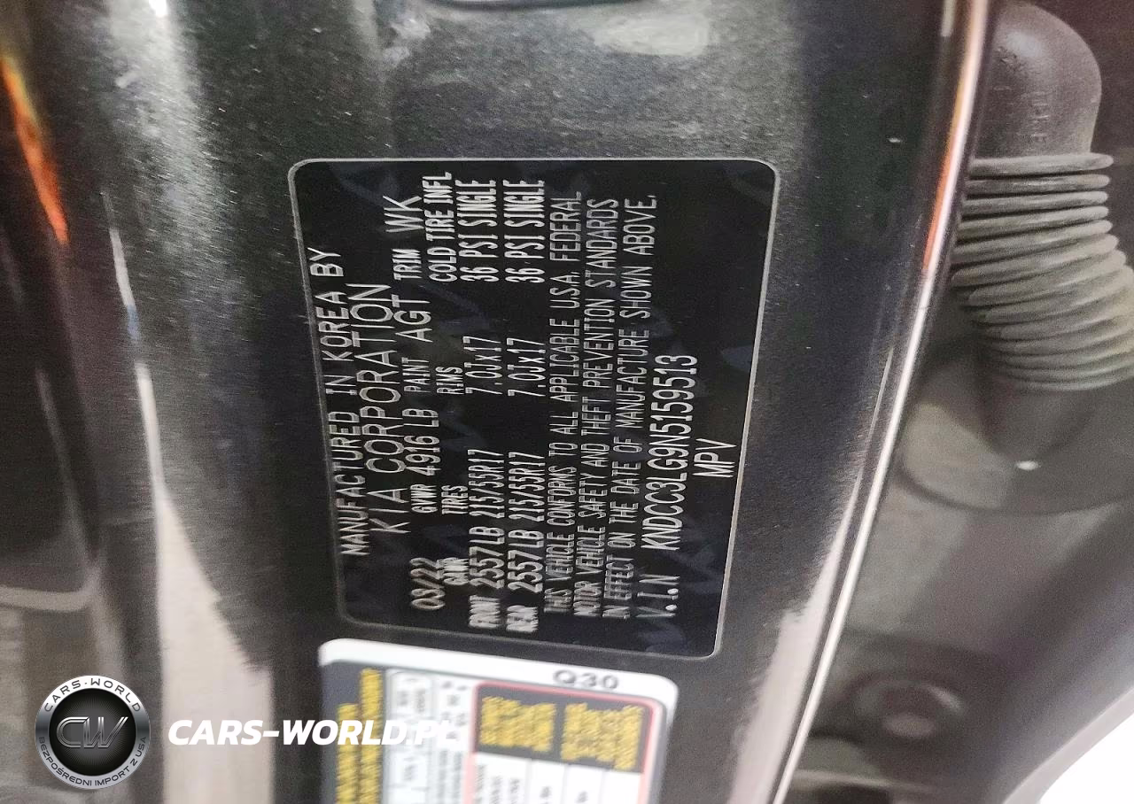 2022 Kia Niro Ev S VIN:KNDCC3LG9N5159513 - 13