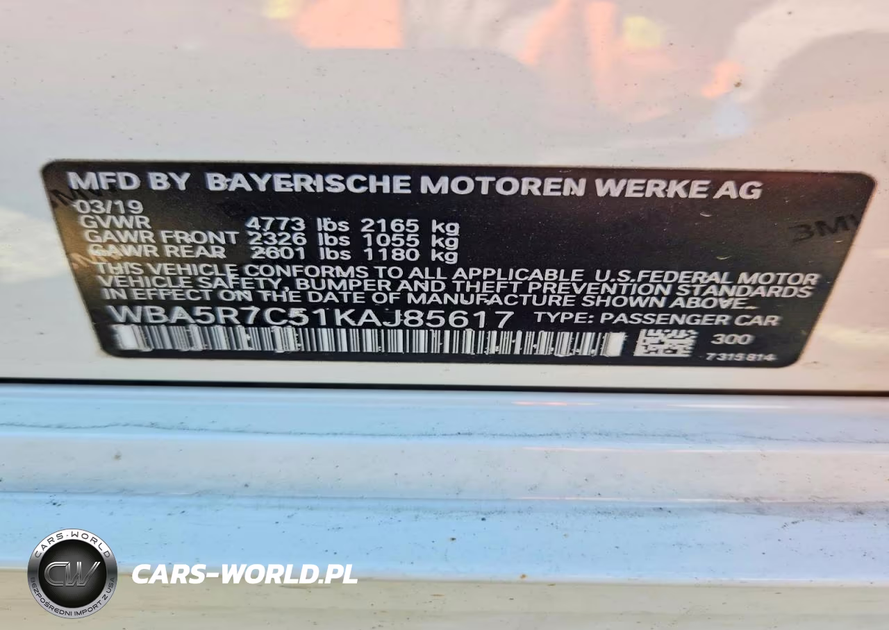 2019 BMW 330Xi VIN:WBA5R7C51KAJ85617 - 13