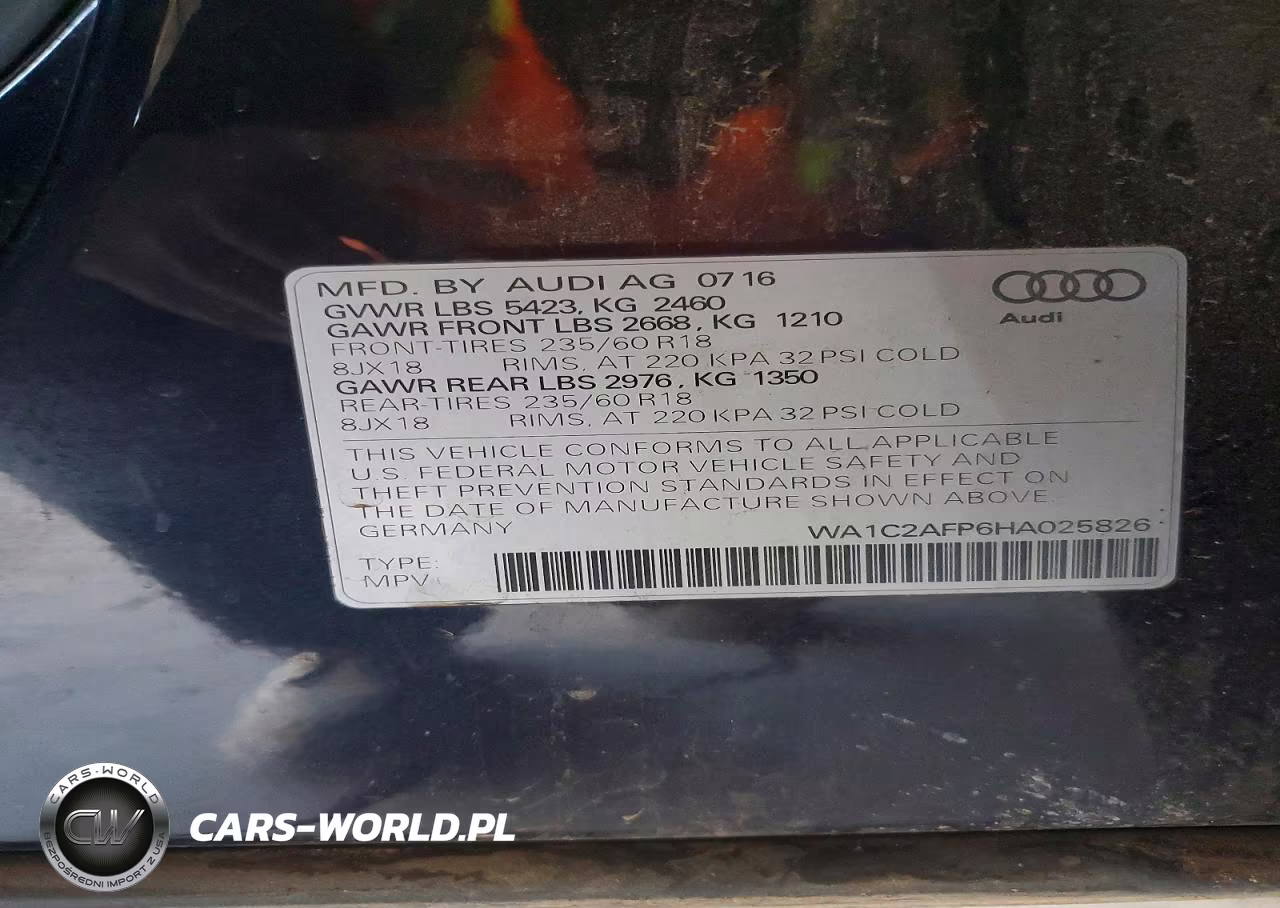 2017 Audi Q5 Premium VIN:WA1C2AFP6HA025826 - 12