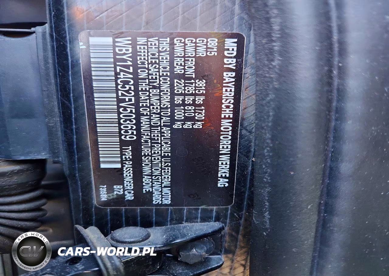 2015 BMW I3 Rex VIN:WBY1Z4C52FV503659 - 12