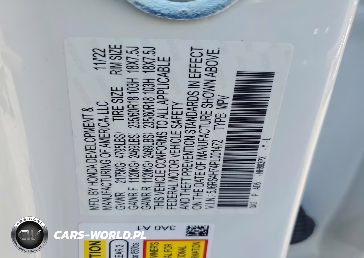 2023 Honda Cr-V Exl VIN:5J6RS4H74PL001472 - 13