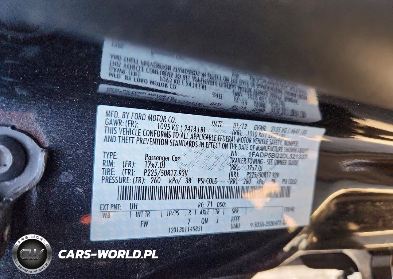 2013 Ford C-Max Sel VIN:1FADP5BU2DL521337 - 13