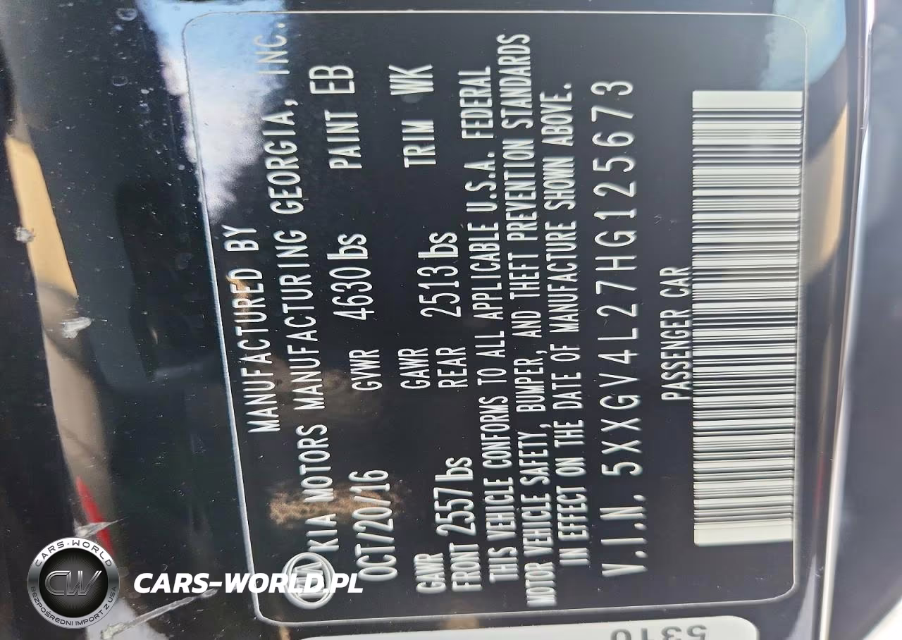 2017 Kia Optima Sxl VIN:5XXGV4L27HG125673 - 12