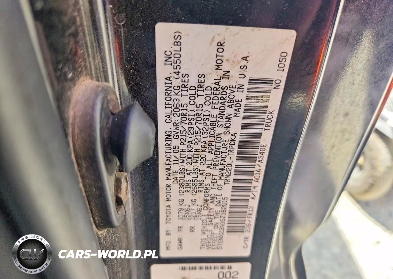 2006 Toyota Tacoma Base VIN:5TENX22N16Z182015 - 12