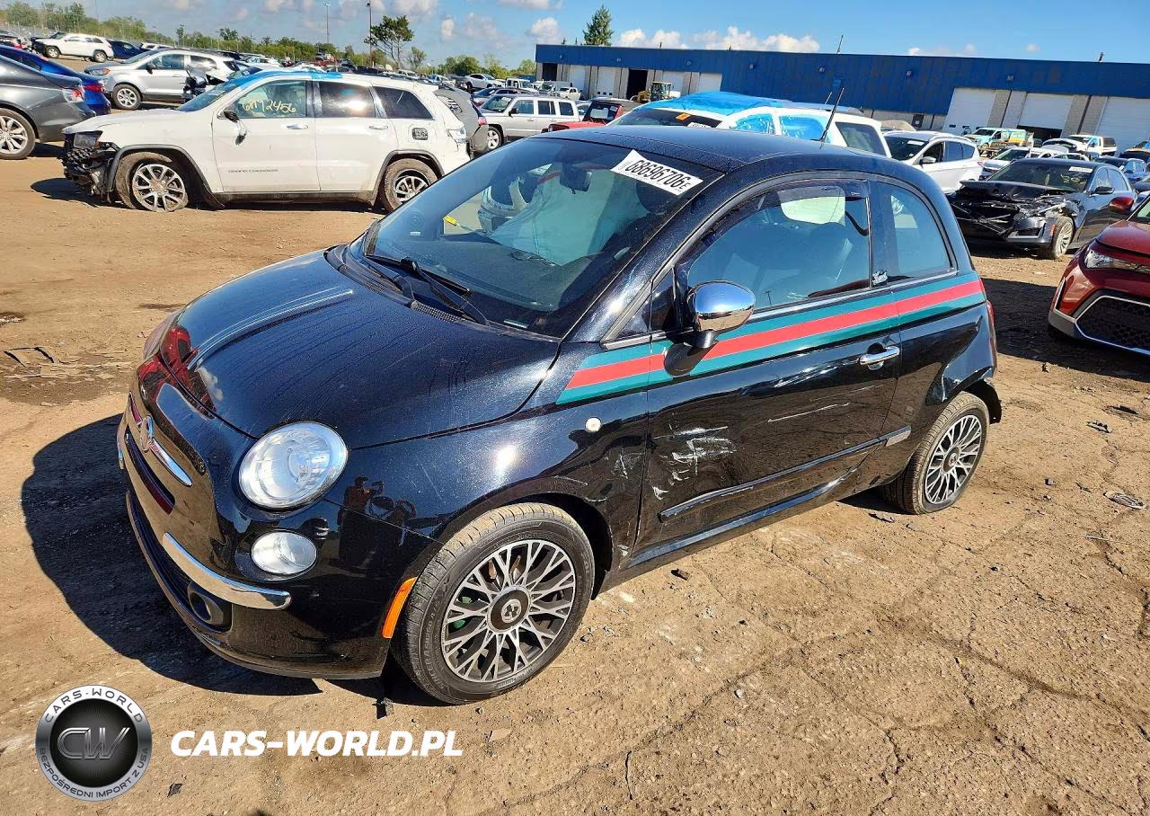2012 Fiat 500 Lounge VIN:3C3CFFCR1CT287420 - 1