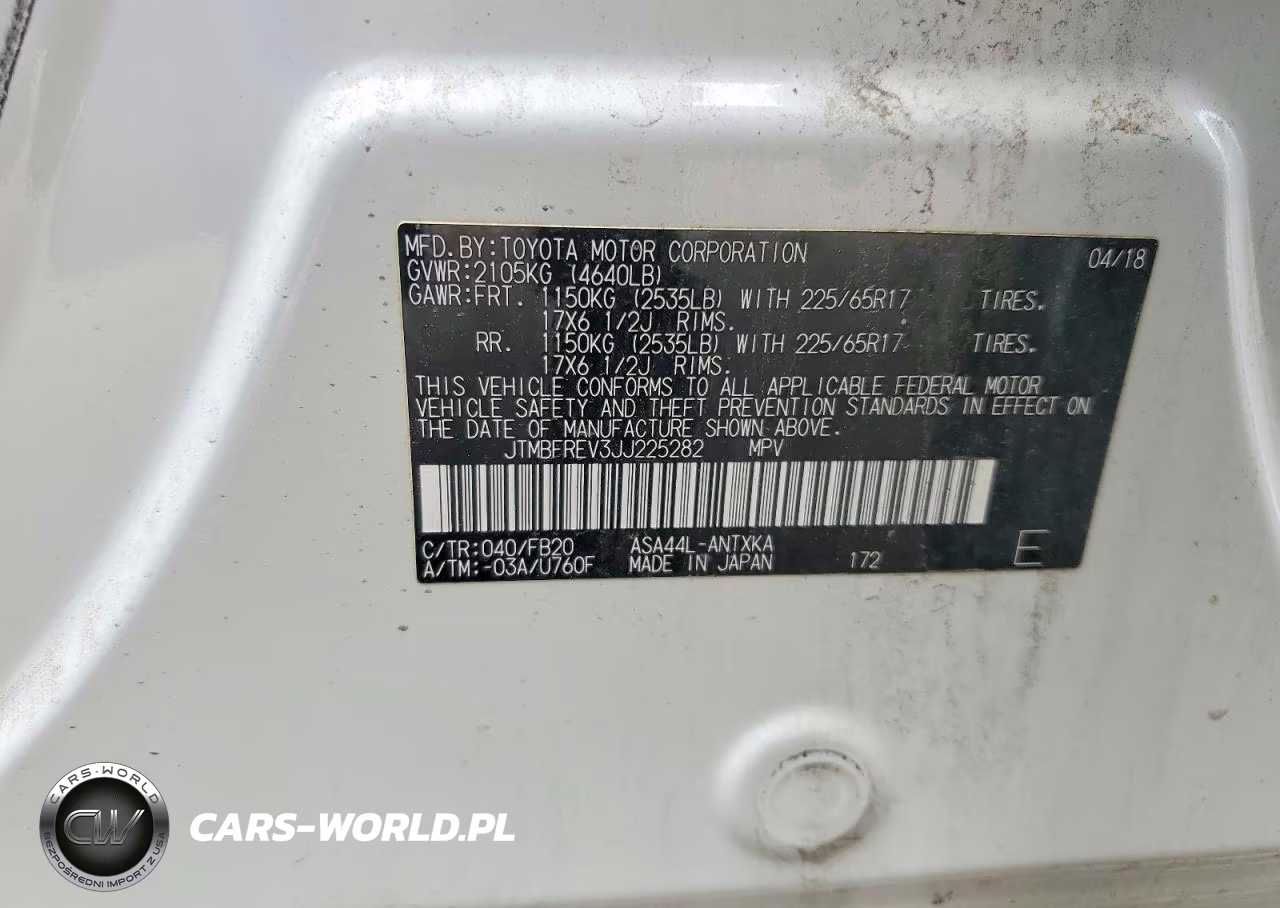 2018 Toyota Rav4 Le VIN:JTMBFREV3JJ225282 - 13