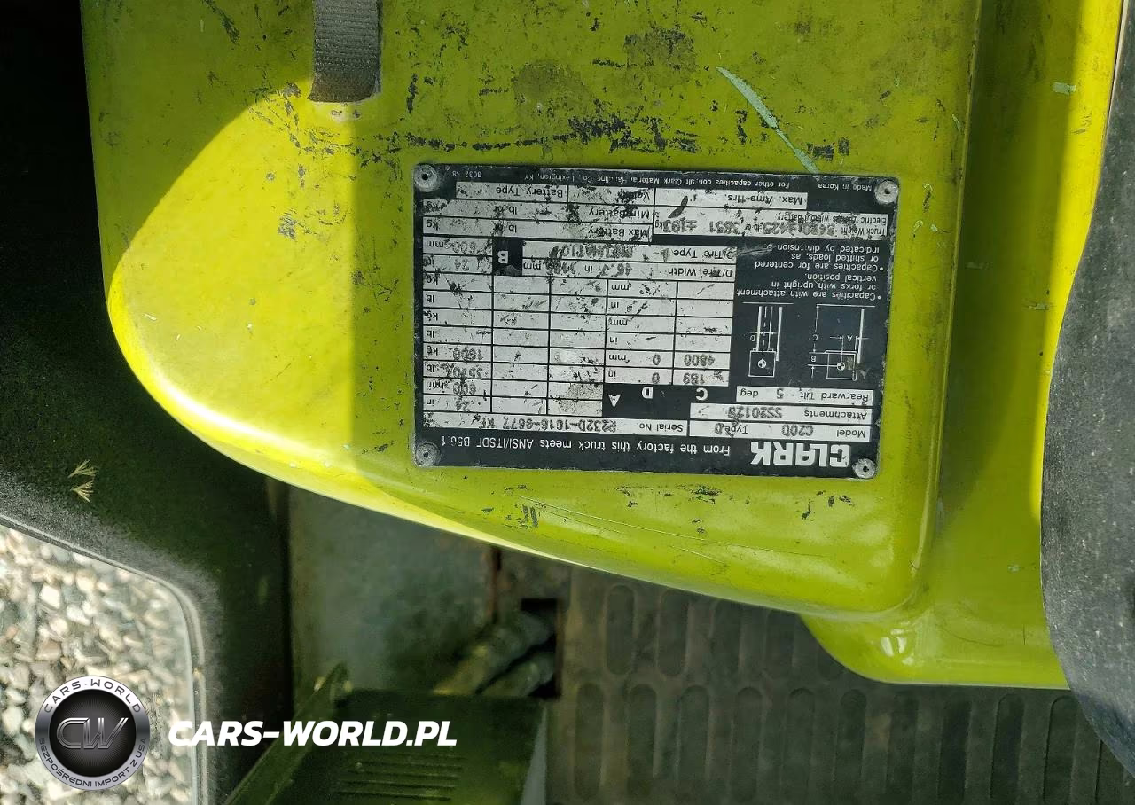 2017 Clark Forklift C200 - Reach VIN:P232D16169677 - 10