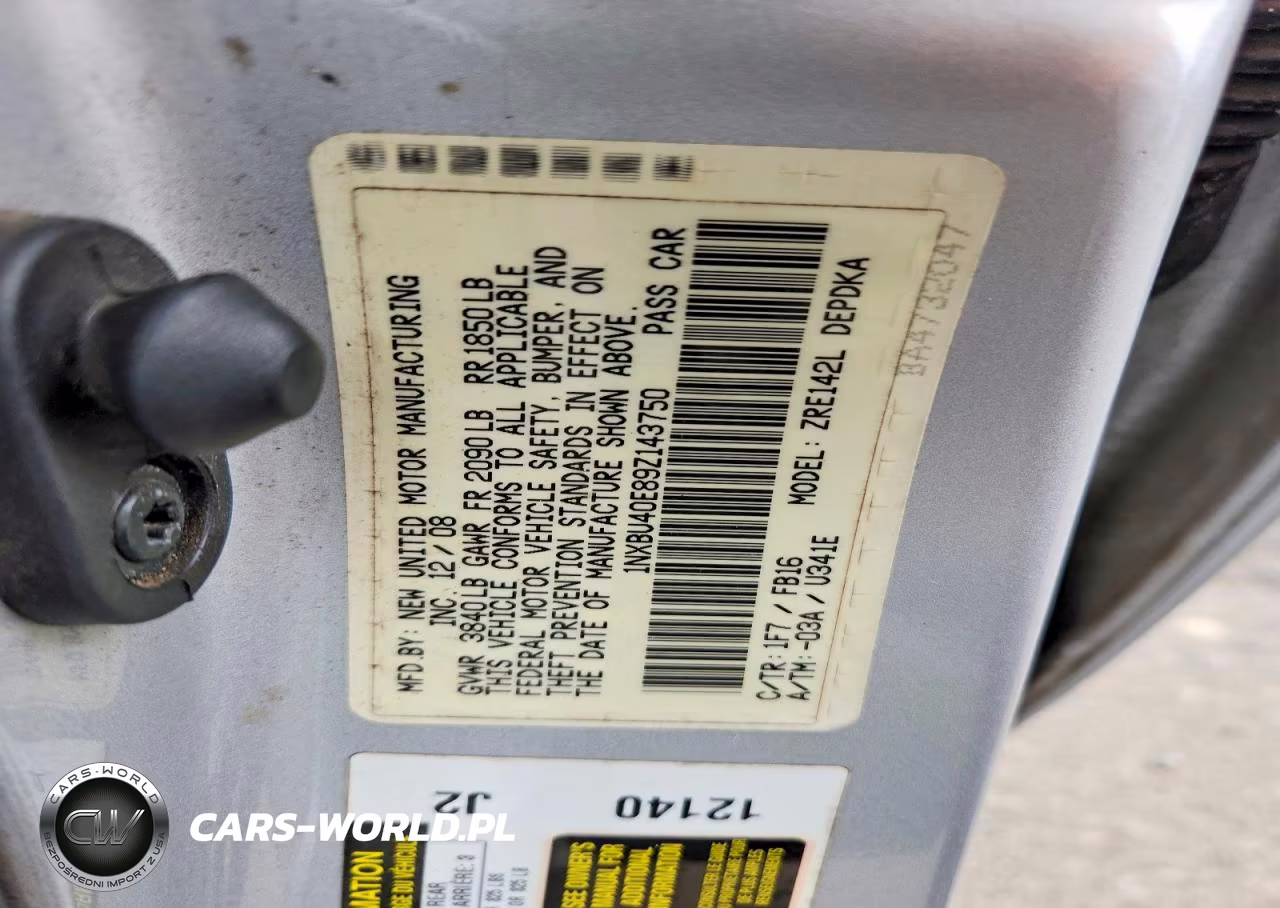 2009 Toyota Corolla Base VIN:1NXBU40E89Z143750 - 12