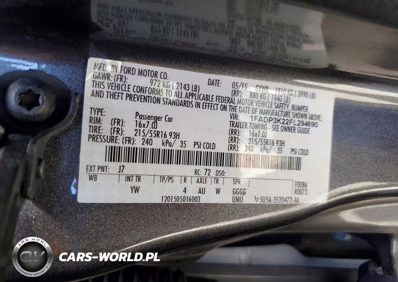 2015 Ford Focus Se VIN:1FADP3K22FL294690 - 13