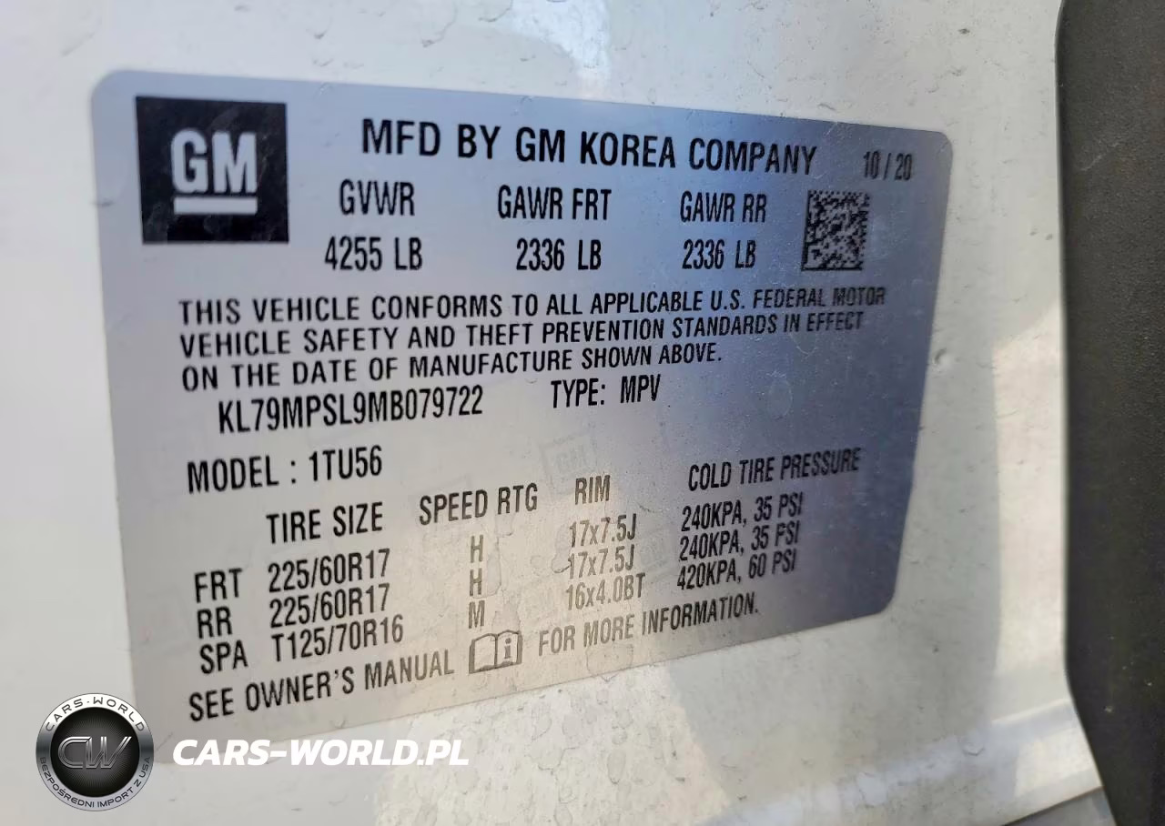 2021 Chevrolet Trailblazer Lt VIN:KL79MPSL9MB079722 - 13