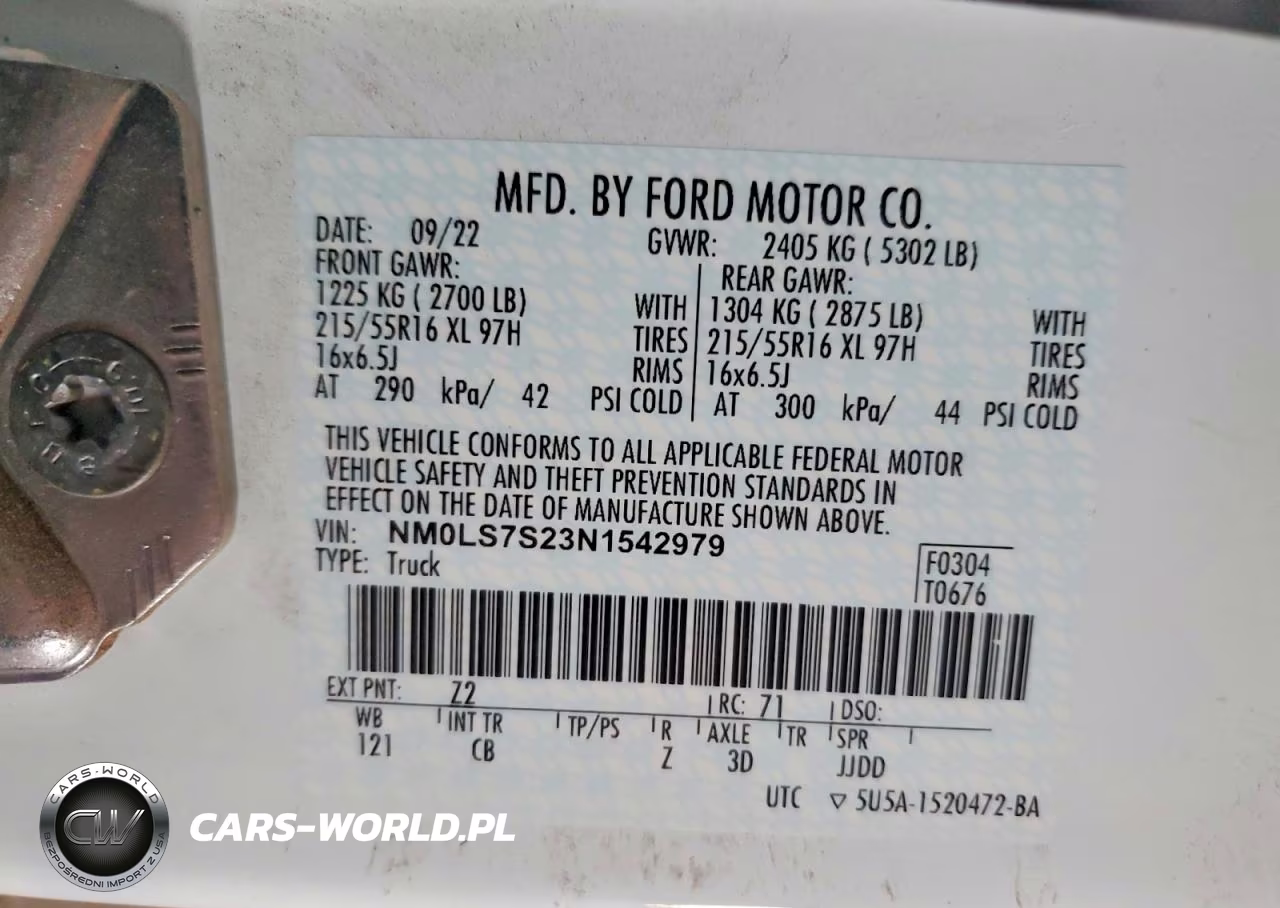2022 Ford Transit Connect Xl Delivery Van VIN:NM0LS7S23N1542979 - 12