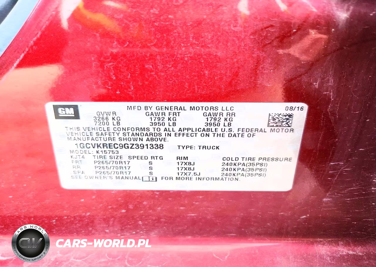 2016 Chevrolet Silverado K1500 Lt VIN:1GCVKREC9GZ391338 - 12