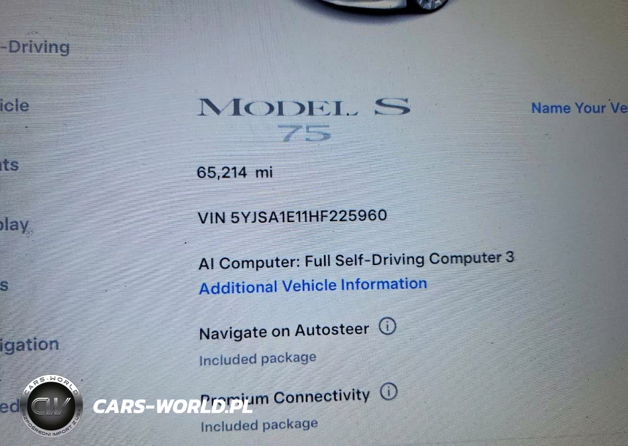 2017 Tesla Model S VIN:5YJSA1E11HF225960 - 9