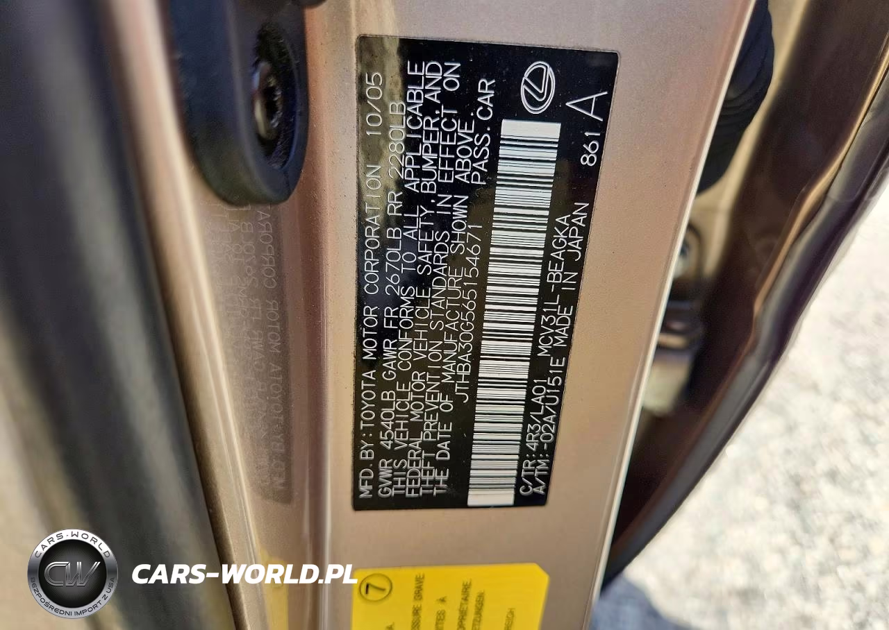 2006 Lexus Es 330 VIN:JTHBA30G565154671 - 13