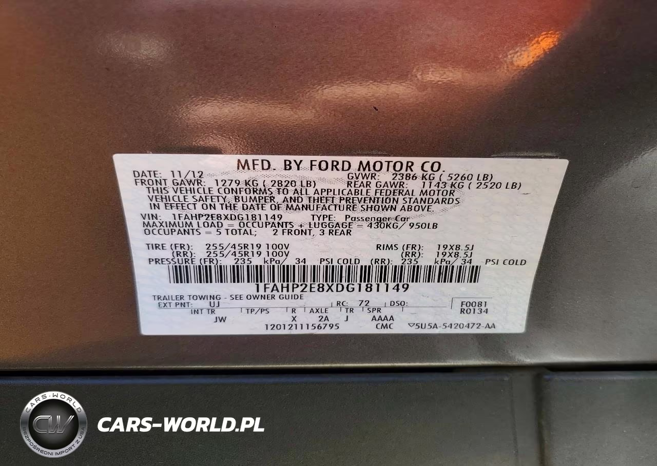 2013 Ford Taurus Sel VIN:1FAHP2E8XDG181149 - 12