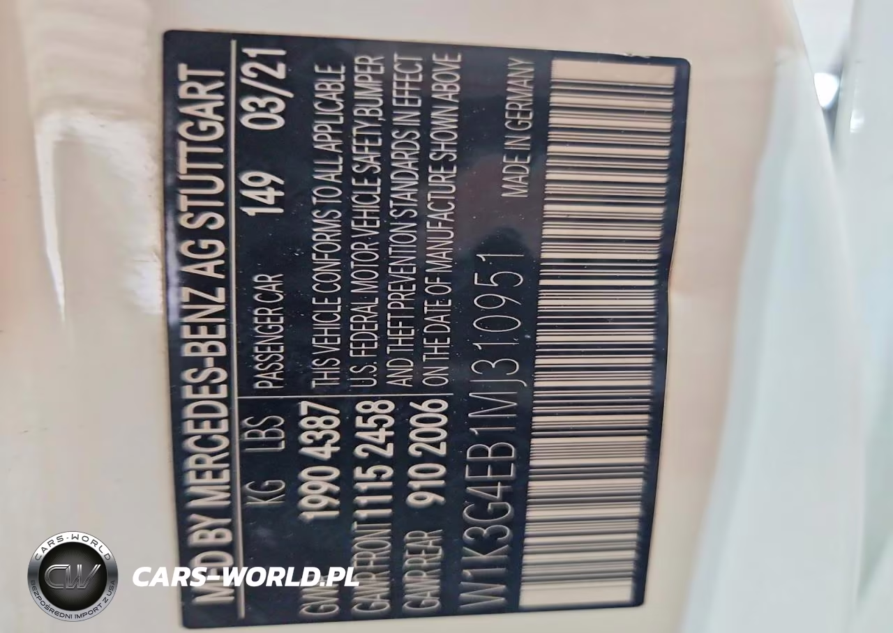 2021 Mercedes-Benz A 220 VIN:W1K3G4EB1MJ310951 - 12