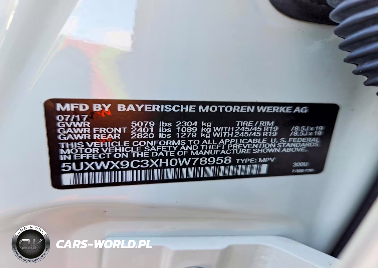 2017 BMW X3 xDrive28I VIN:5UXWX9C3XH0W78958 - 14