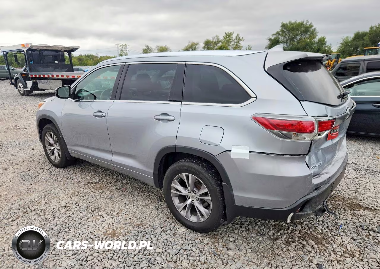 2015 Toyota Highlander Xle VIN:5TDJKRFH6FS075792 - 2