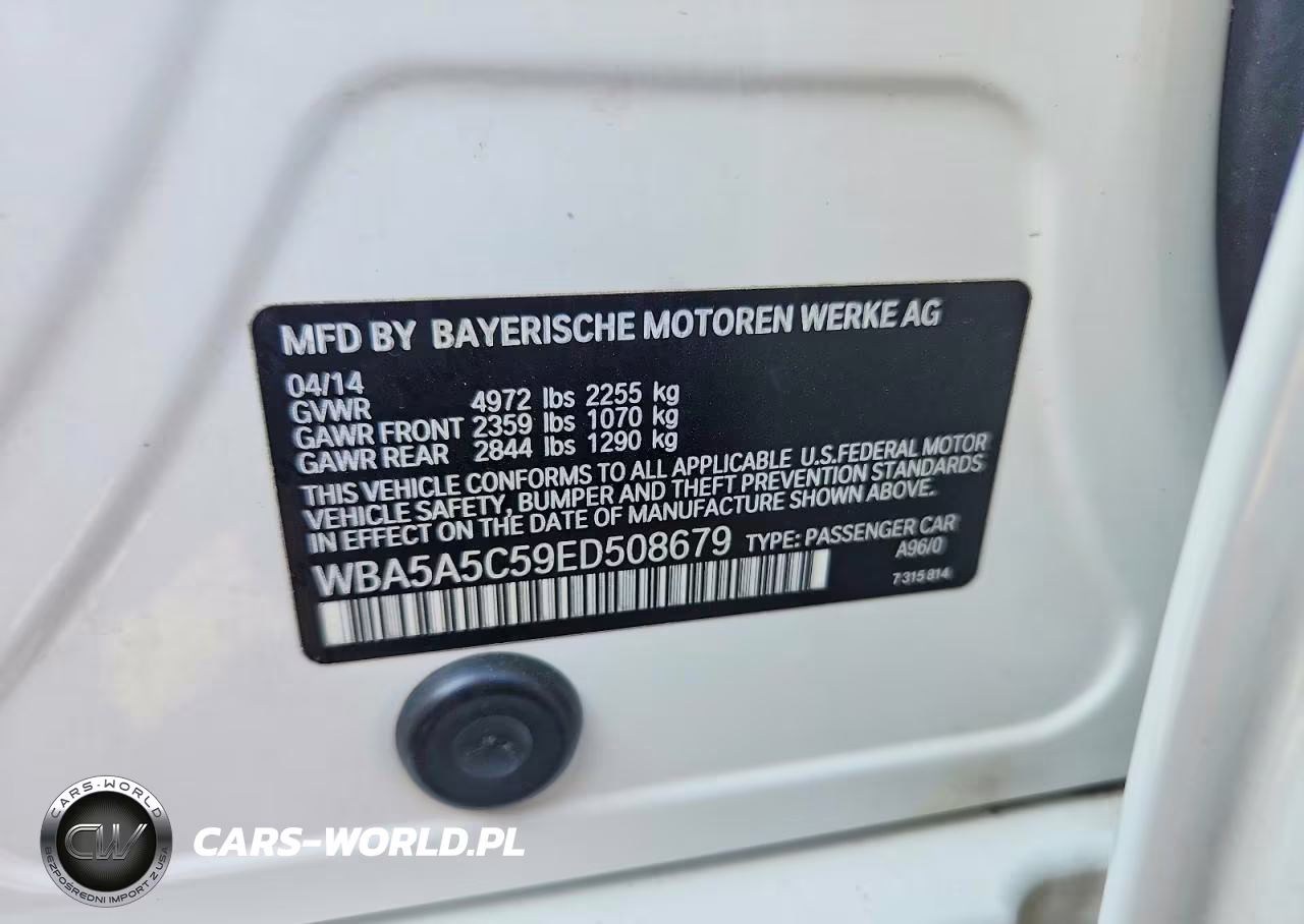 2014 BMW 528 I VIN:WBA5A5C59ED508679 - 12