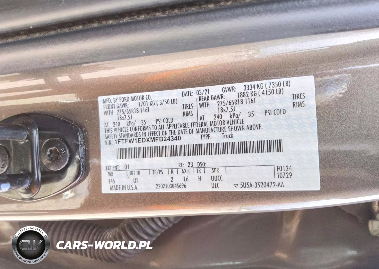 2021 Ford F150 Supercrew VIN:1FTFW1EDXMFB24340 - 13