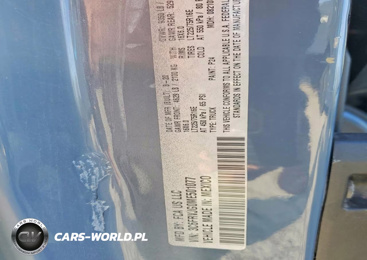 2021 Ram Promaster 3500 3500 High VIN:3C6FRVJG0ME501077 - 13