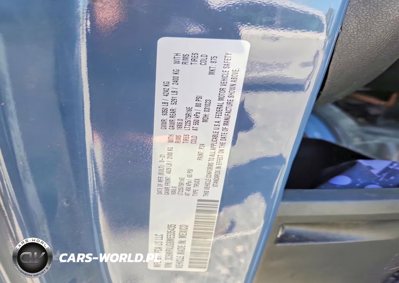 2021 Ram Promaster 3500 Delivery Van VIN:3C6MRVJG6ME535435 - 13