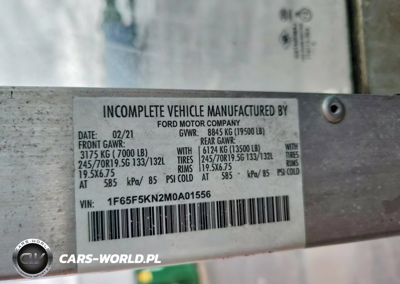 2021 Ford F59 VIN:1F65F5KN2M0A01556 - 13