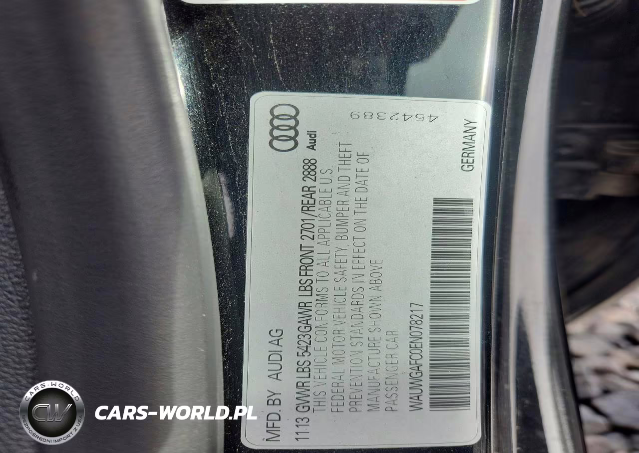 2014 Audi A7 Premium Plus VIN:WAUWGAFC0EN078217 - 12