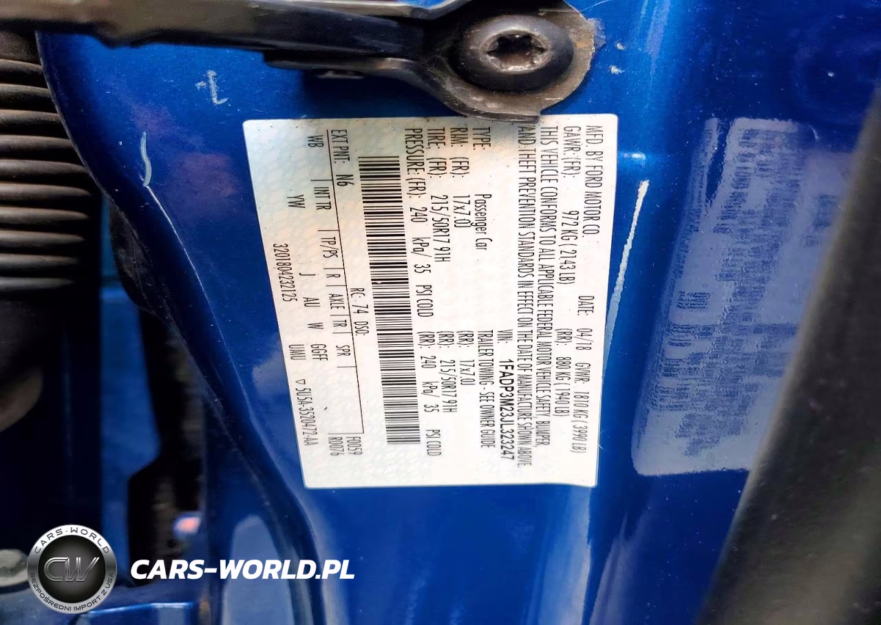 2018 Ford Focus Sel VIN:1FADP3M23JL323247 - 14