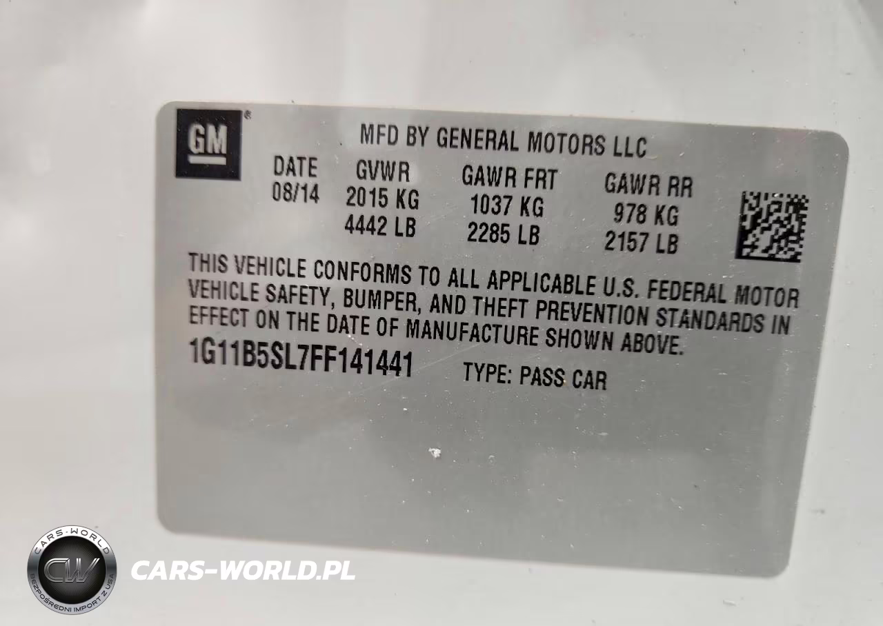 2015 Chevrolet Malibu Ls VIN:1G11B5SL7FF141441 - 13