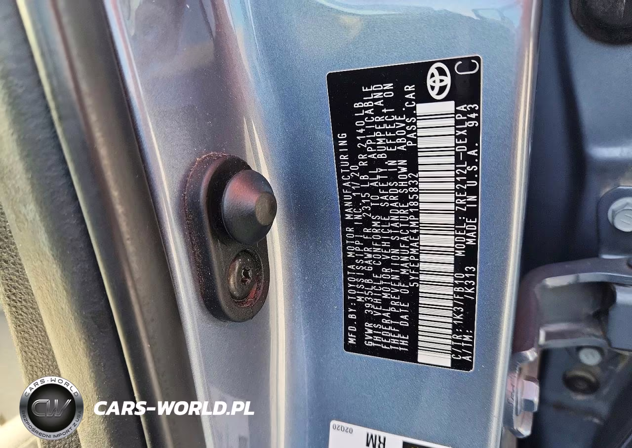 2021 Toyota Corolla Le VIN:5YFEPMAE4MP185832 - 12