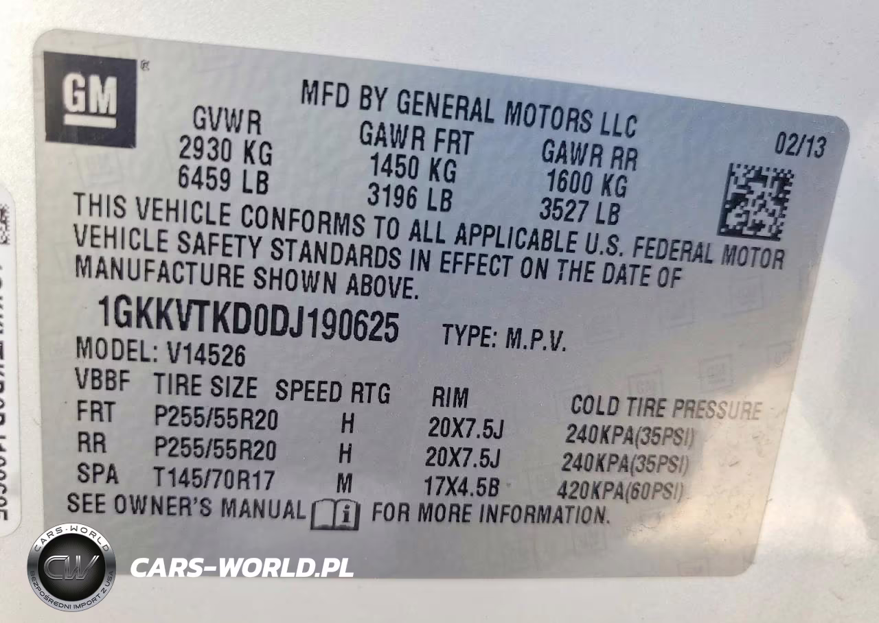 2013 GMC Acadia Denali VIN:1GKKVTKD0DJ190625 - 14