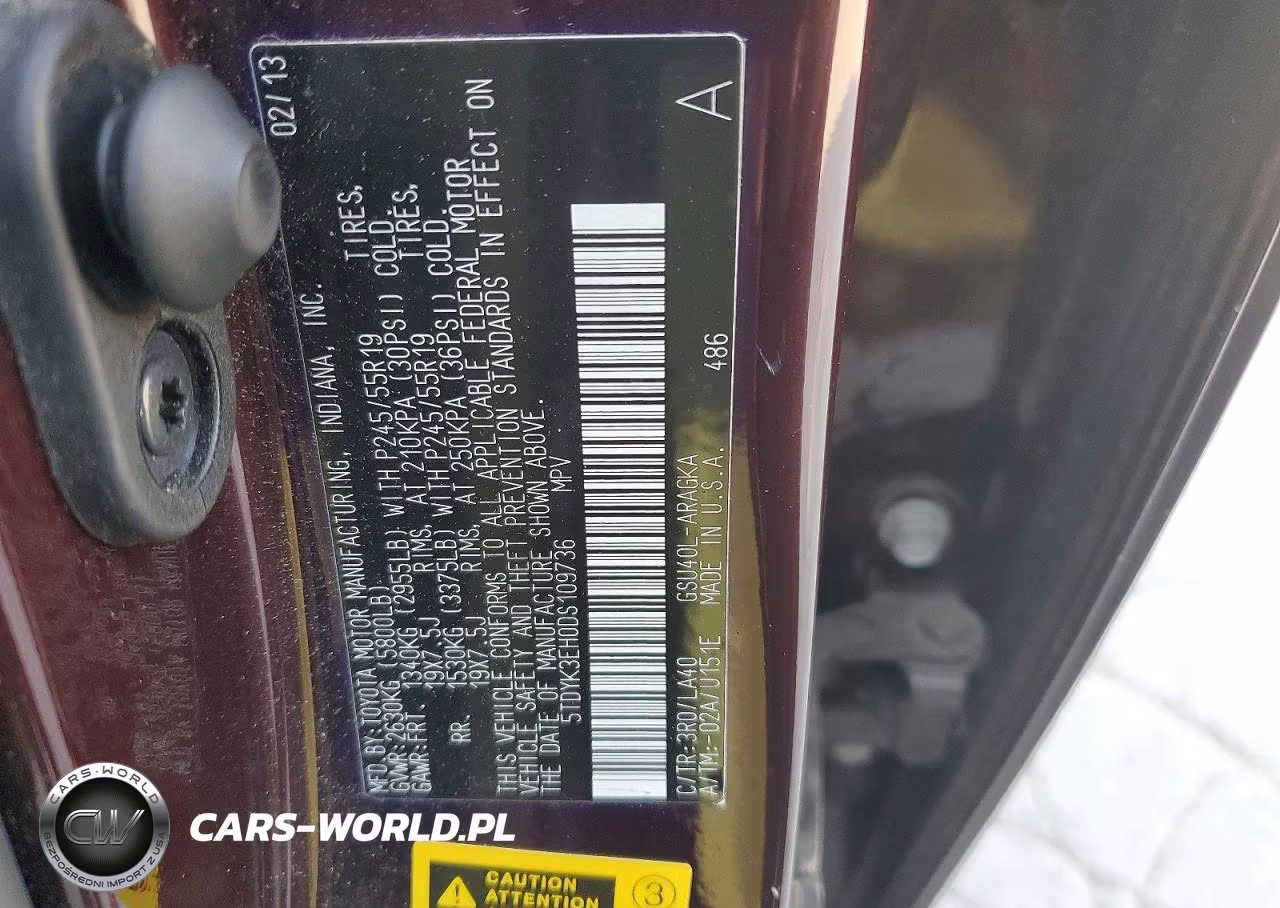 2013 Toyota Highlander Limited VIN:5TDYK3EH0DS109736 - 13