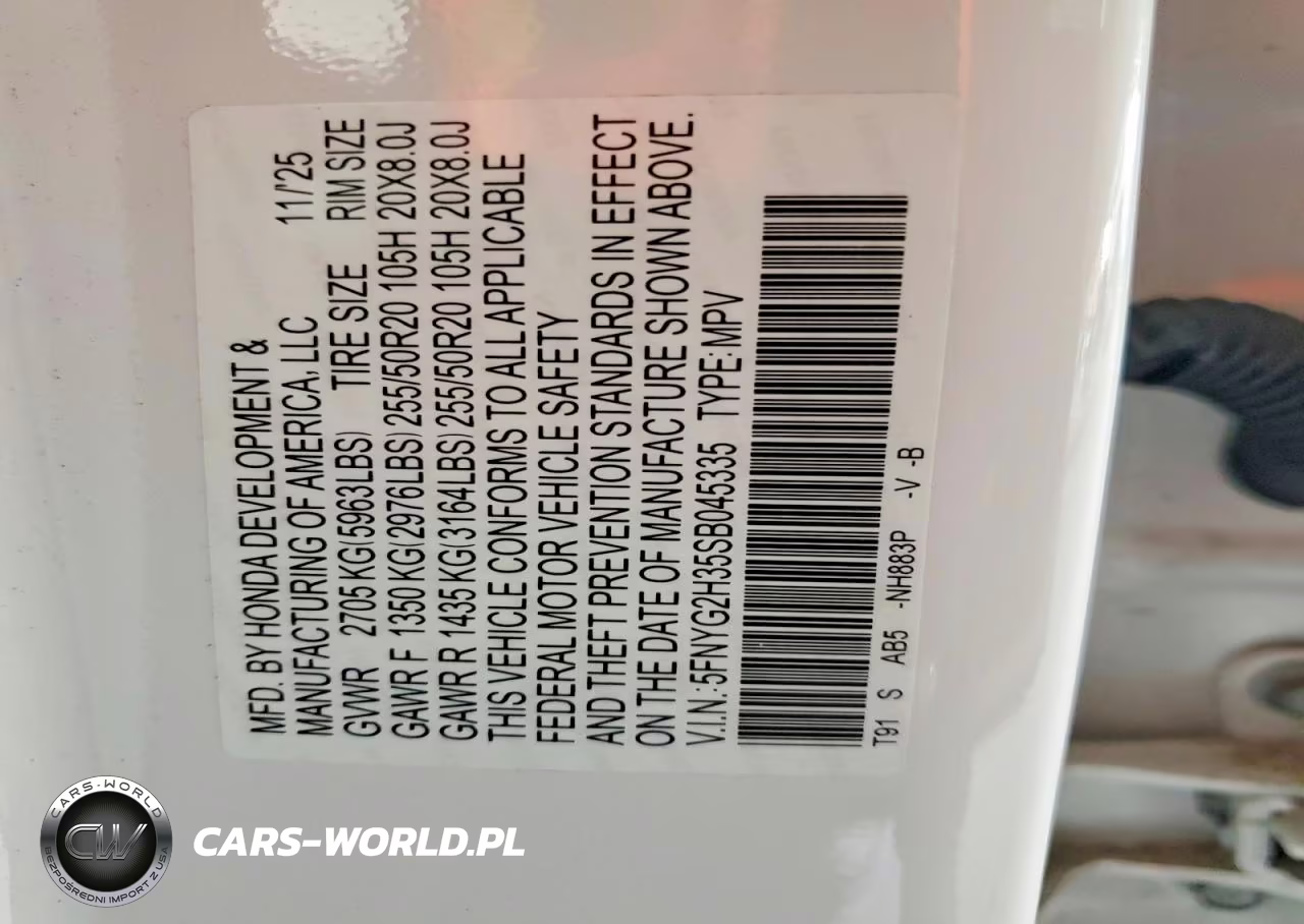 2025 Honda Pilot Sport VIN:5FNYG2H35SB045335 - 13