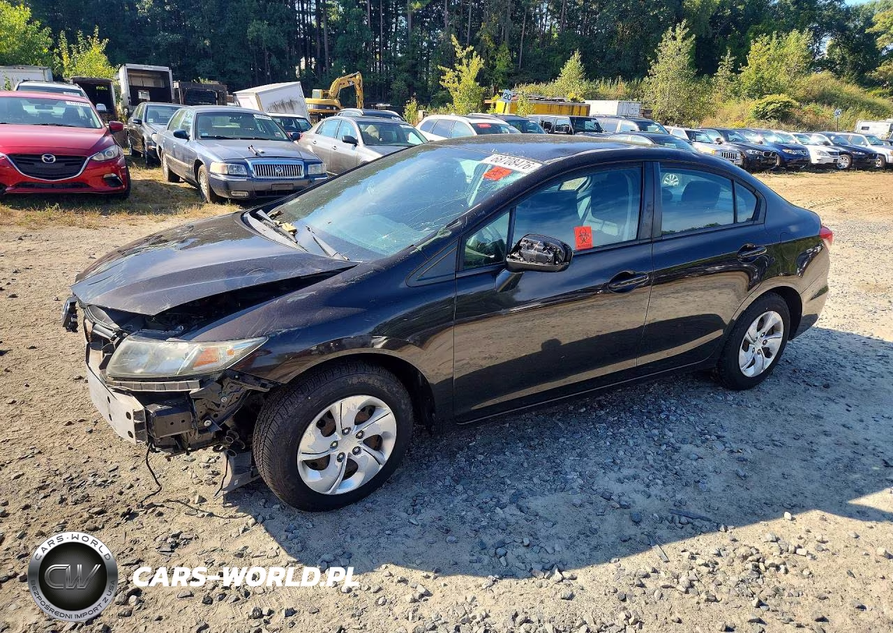 2014 Honda Civic Lx VIN:2HGFB2F54EH510715 - 1