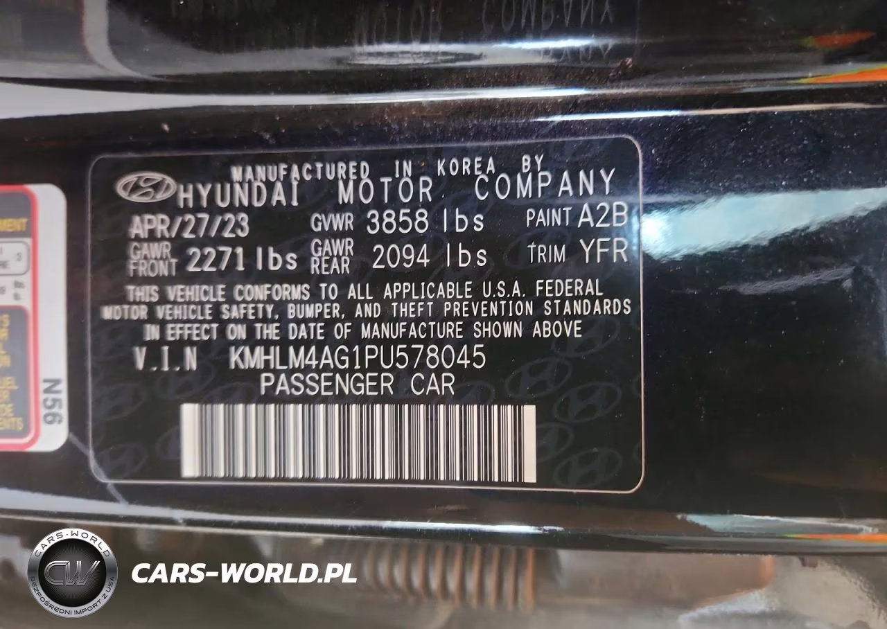 2023 Hyundai Elantra Sel VIN:KMHLM4AG1PU578045 - 12