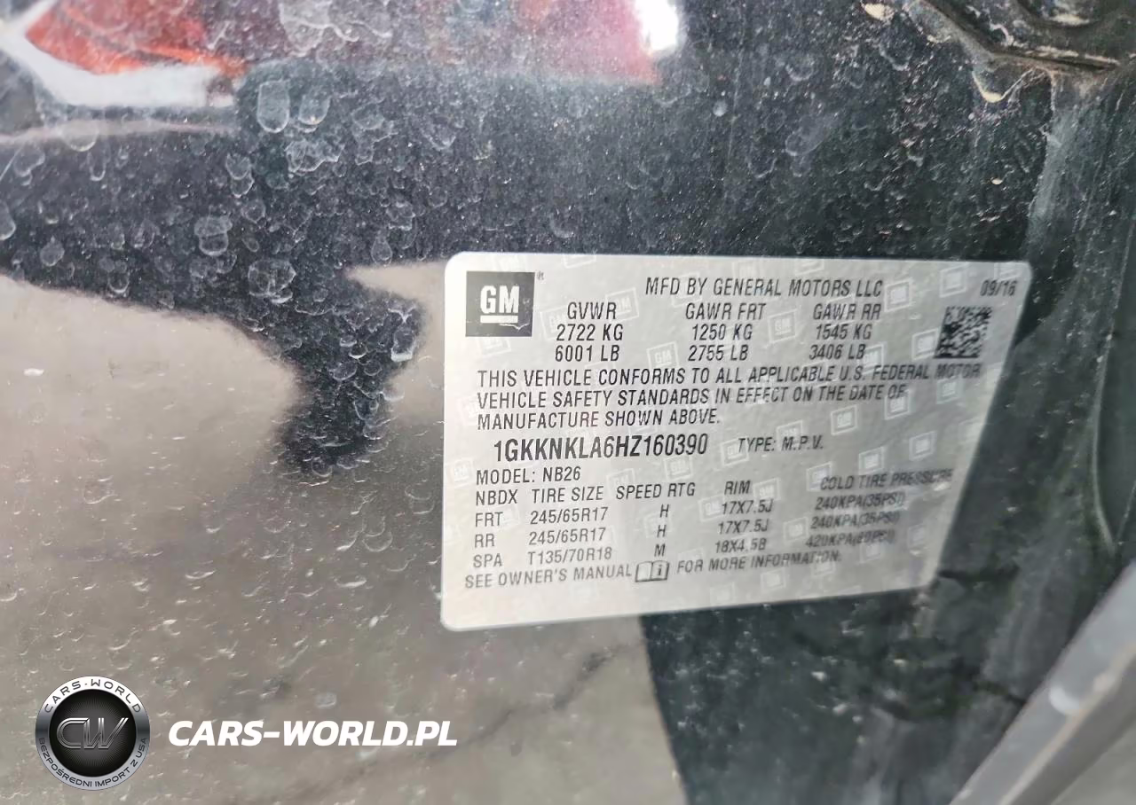 2017 GMC Acadia Sle VIN:1GKKNKLA6HZ160390 - 13
