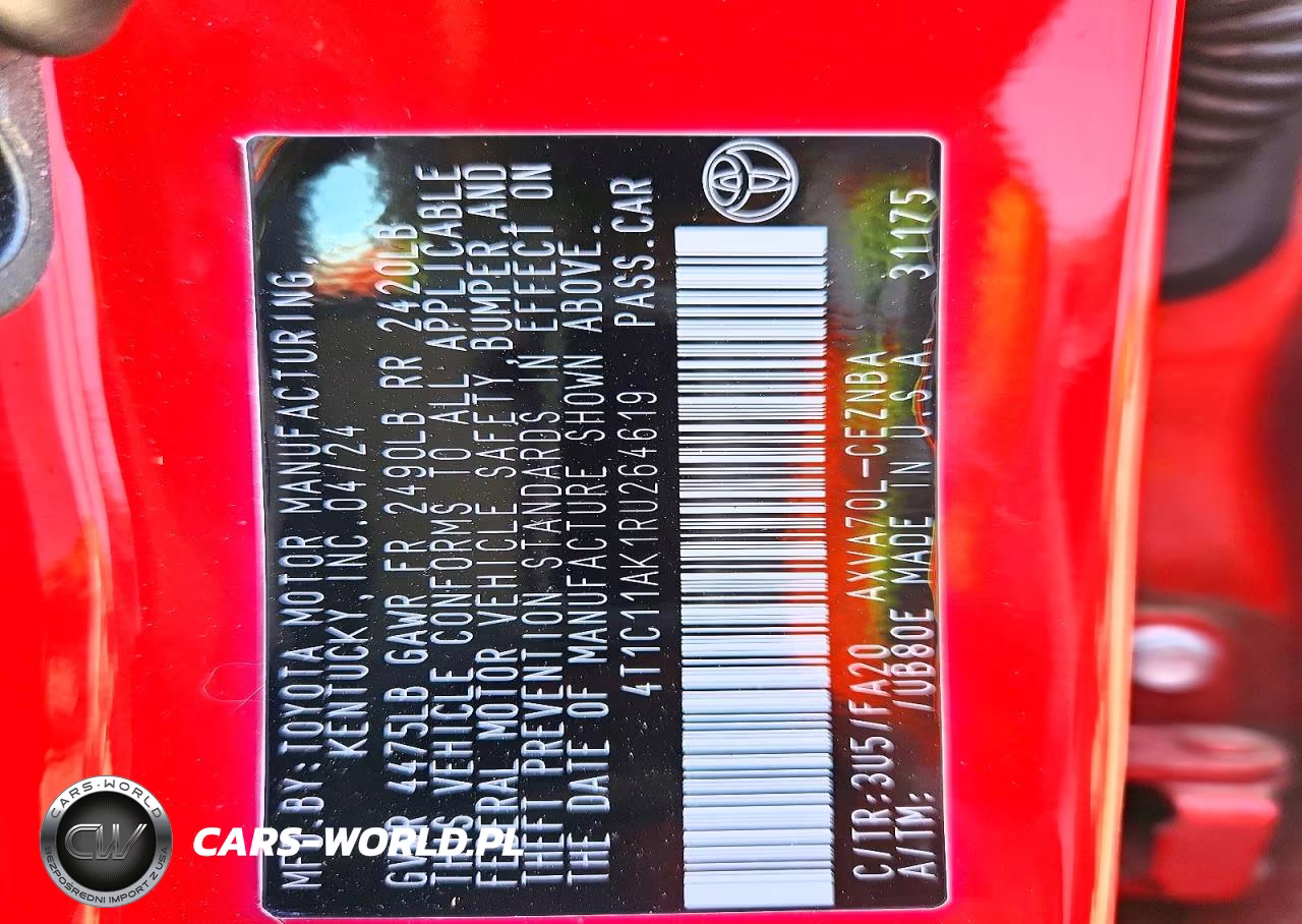 2024 Toyota Camry Le VIN:4T1C11AK1RU264619 - 12