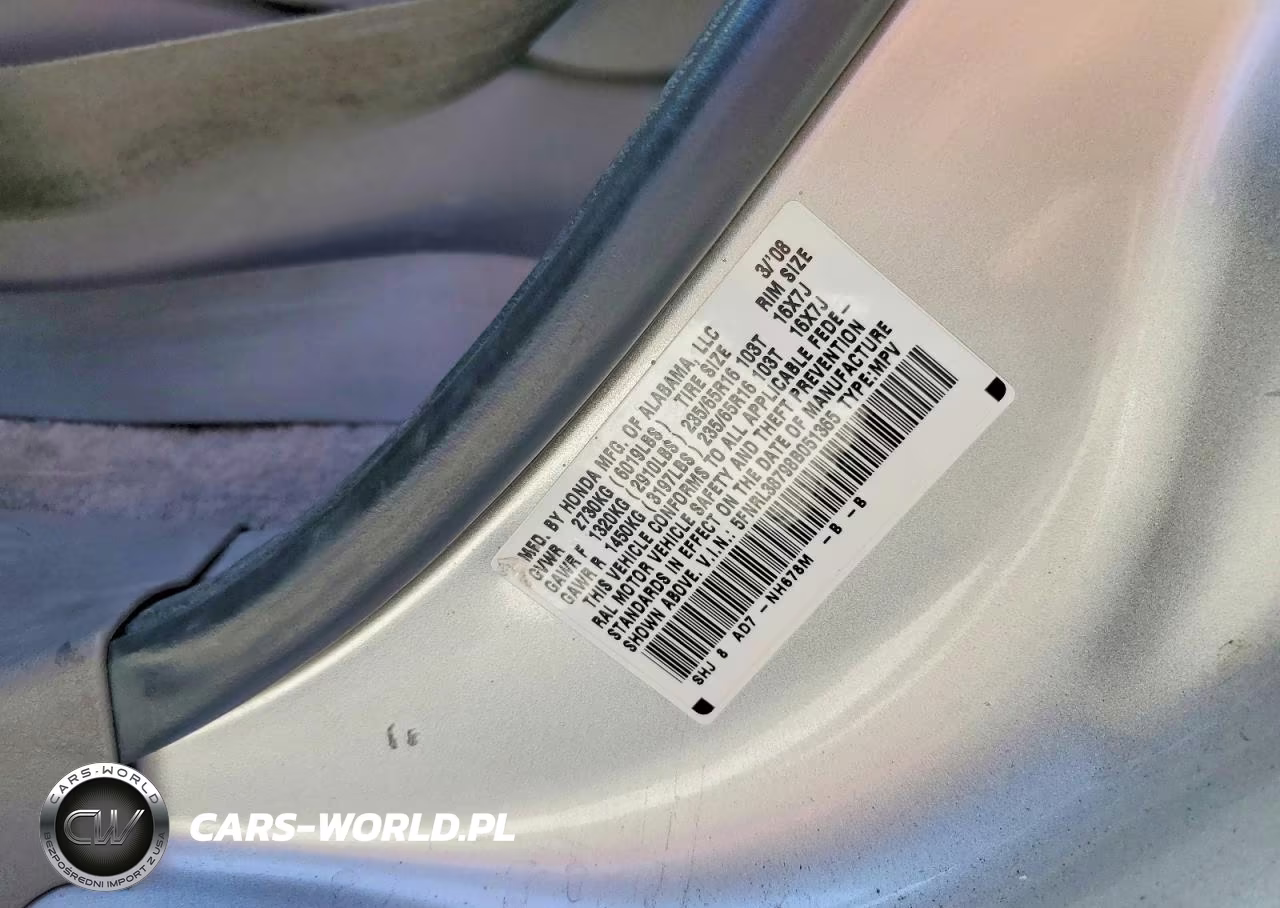 2008 Honda Odyssey Exl VIN:5FNRL38798B051365 - 13